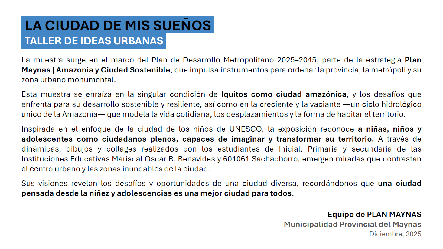 Mesa de trabajo 13 SAC